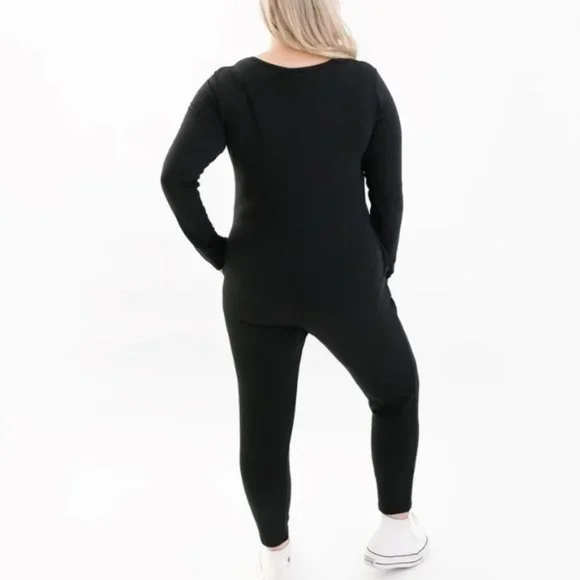 ❗️SOLD❗️Smash + Tess Black Long Sleeve Romper Size XS - Picture 2 of 8